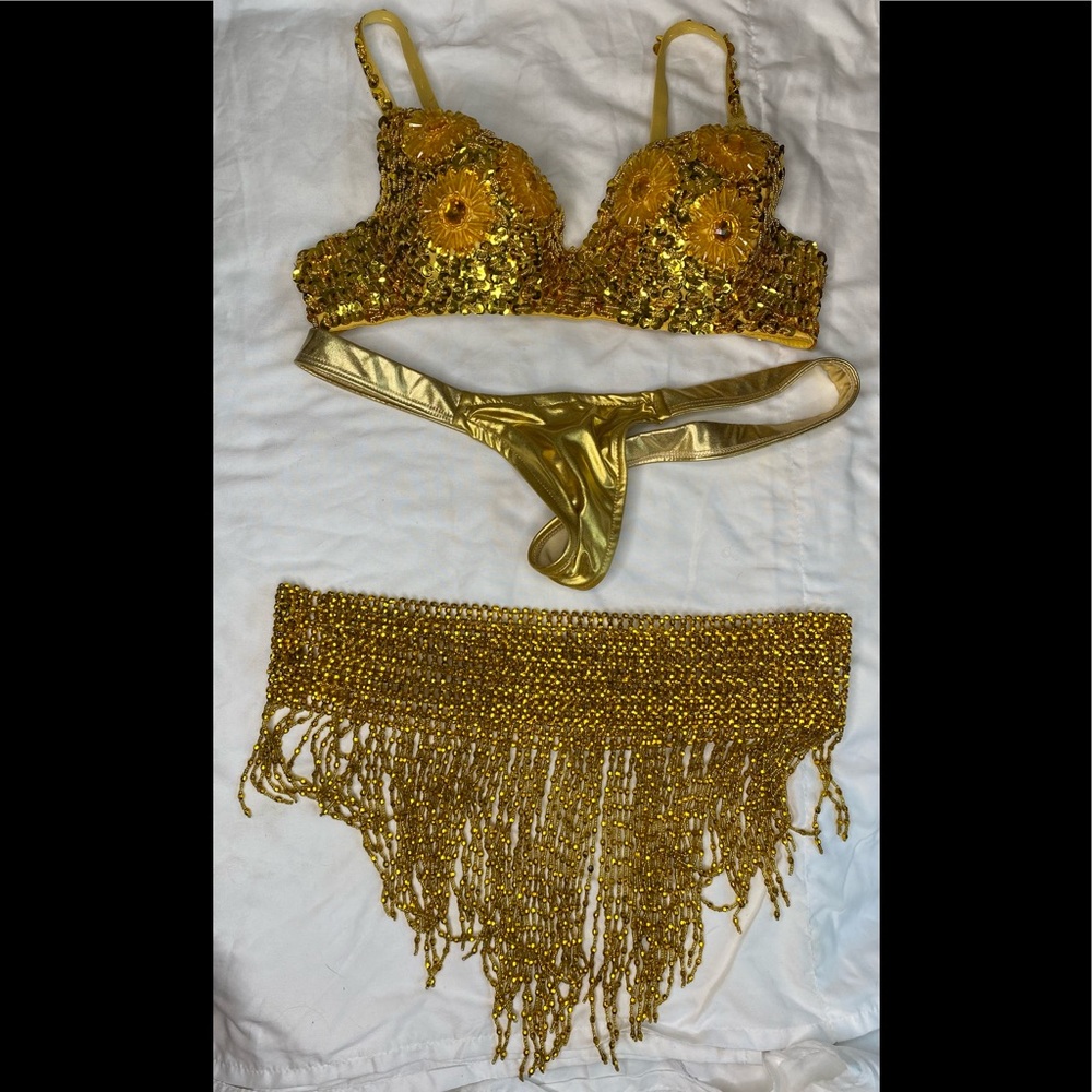 Golden goddess three piece Halloween costume